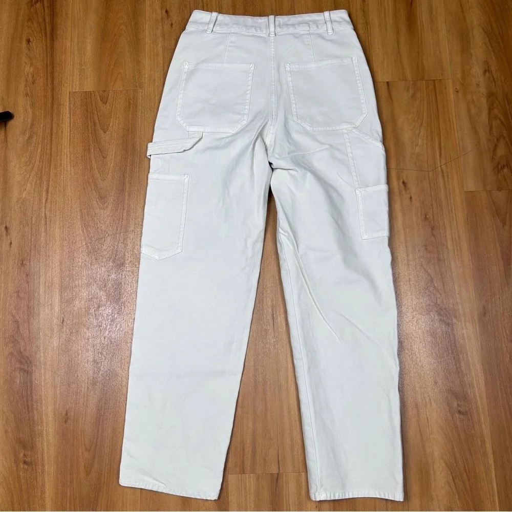 Wilfred Free Aritzia Brennan High Rise Utility Pants Ivory Size 0